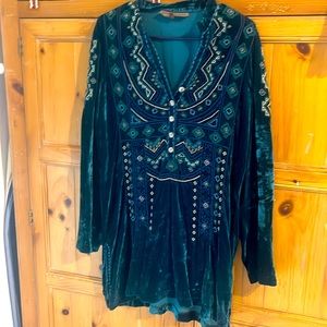 Velvet tunic